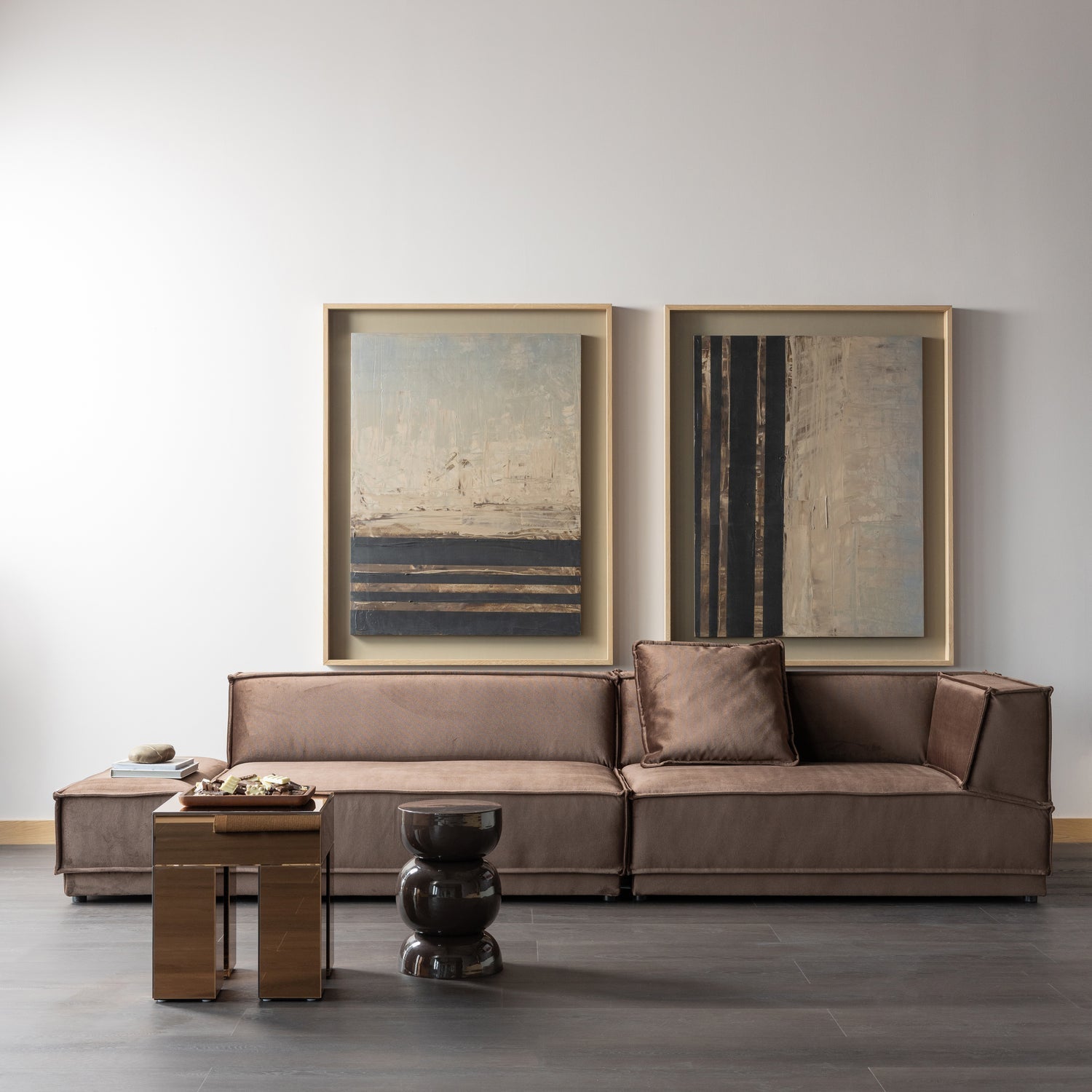 Breno Dark Brown Side Table