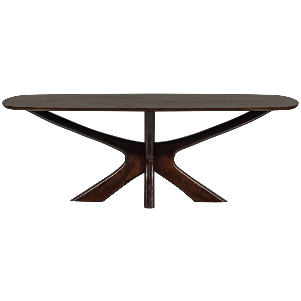 Bridge Walnut Mango Wood Dining Table