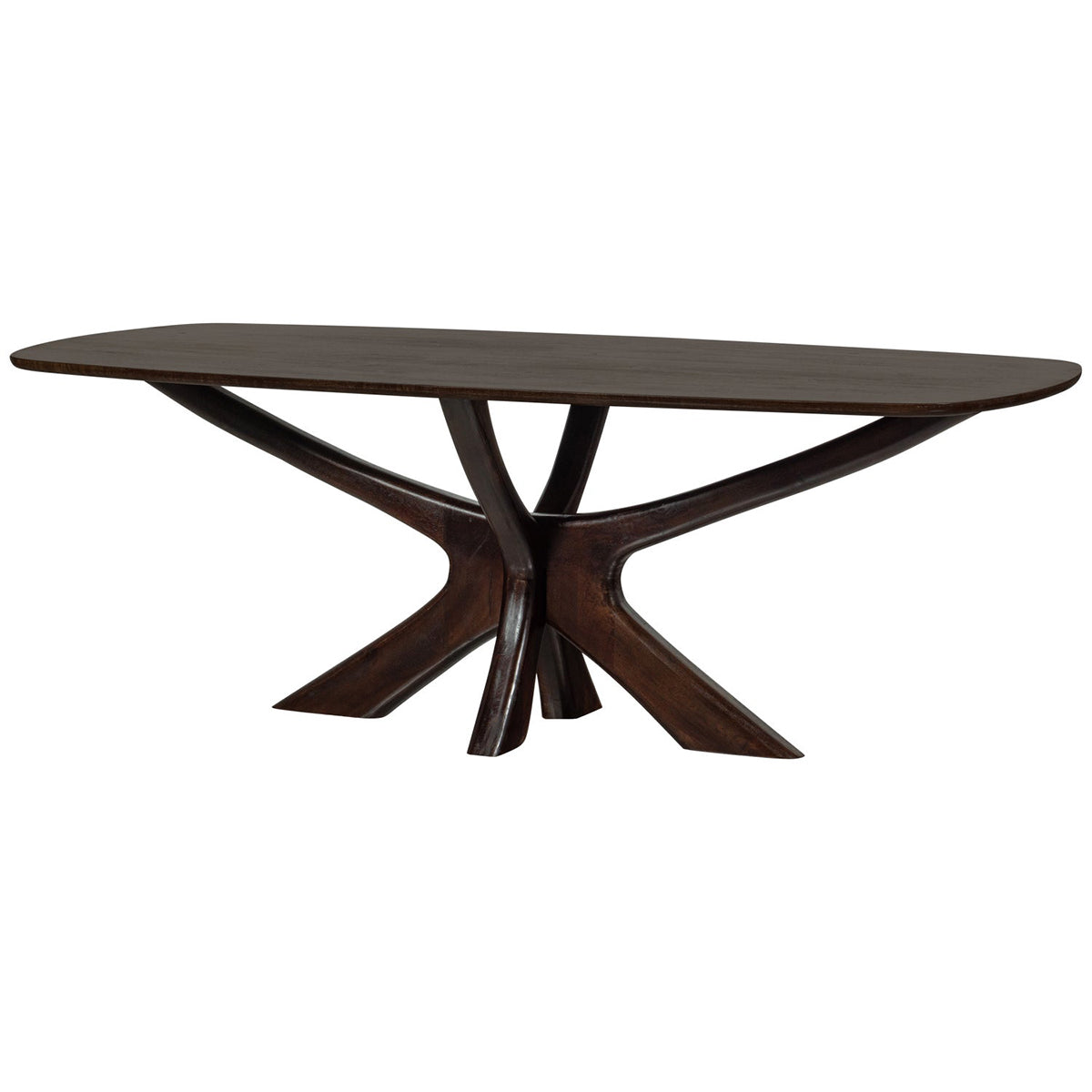 Bridge Walnut Mango Wood Dining Table