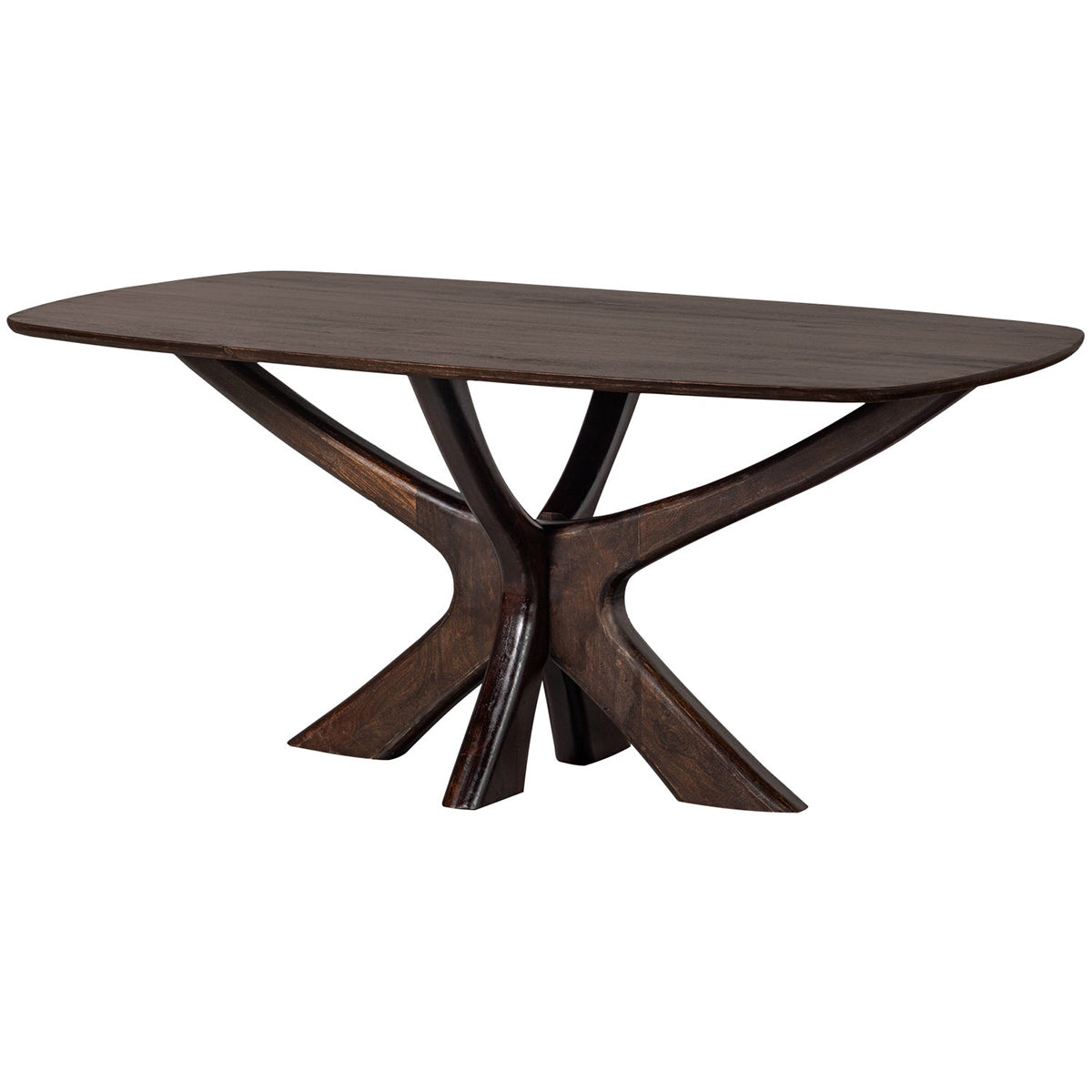 Bridge Walnut Mango Wood Dining Table