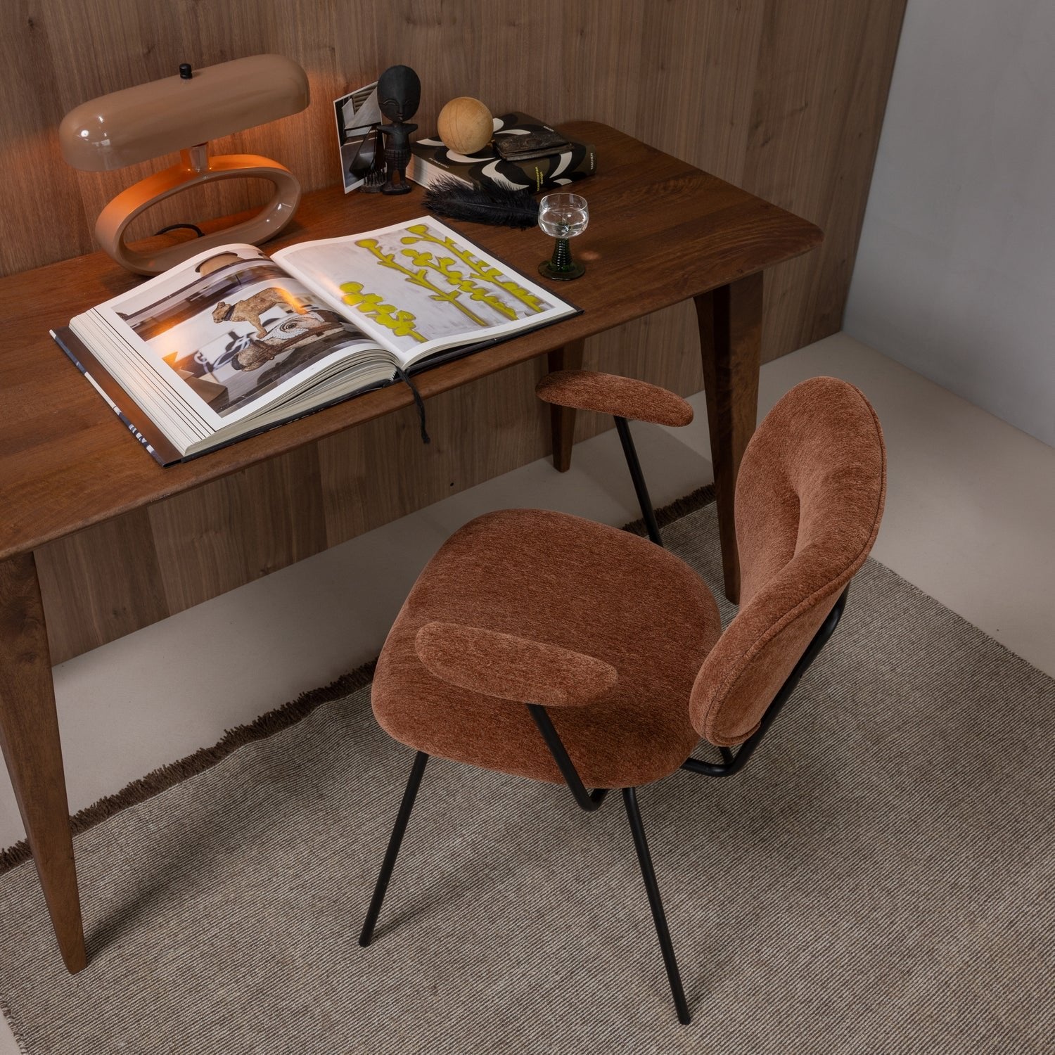 Brint Dining Chair with Armrest
