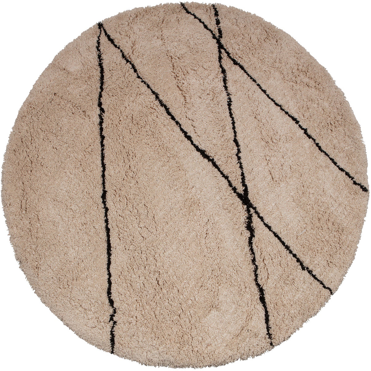 Cleo Off White Round Rug