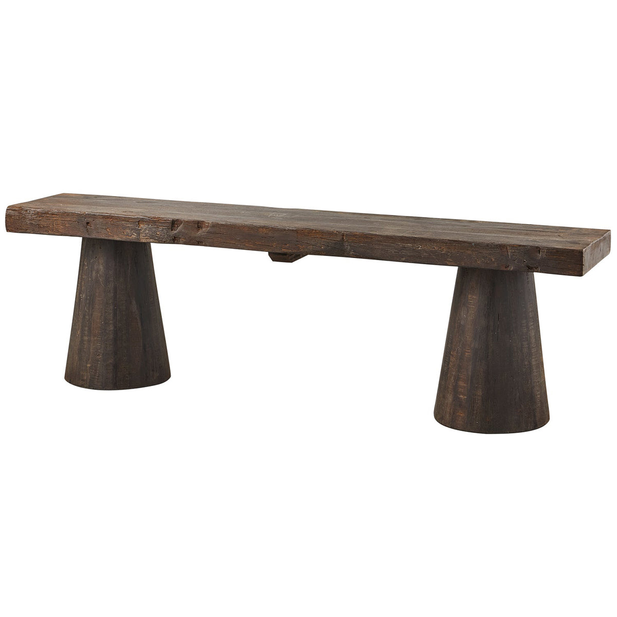 Clyde Bark Brown Wood Bench