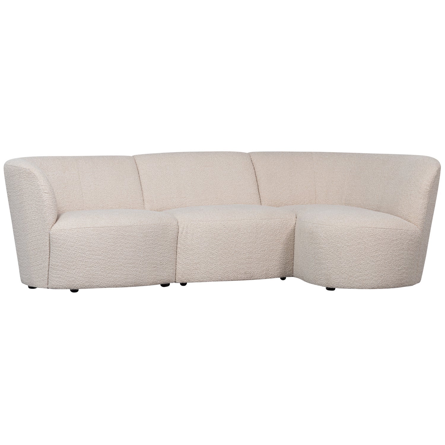 Coco Boucle 3 Seater Rounded Sofa