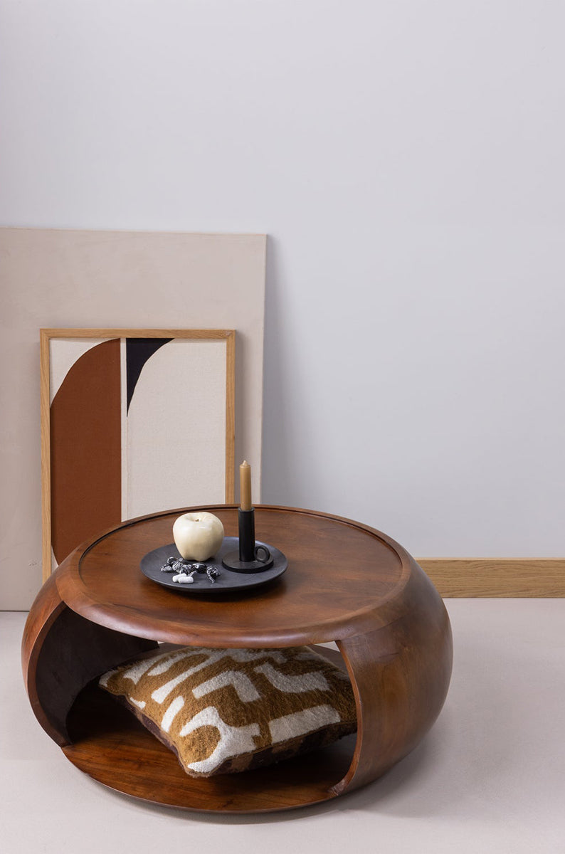 Cole Brown Mango Wood Coffee Table