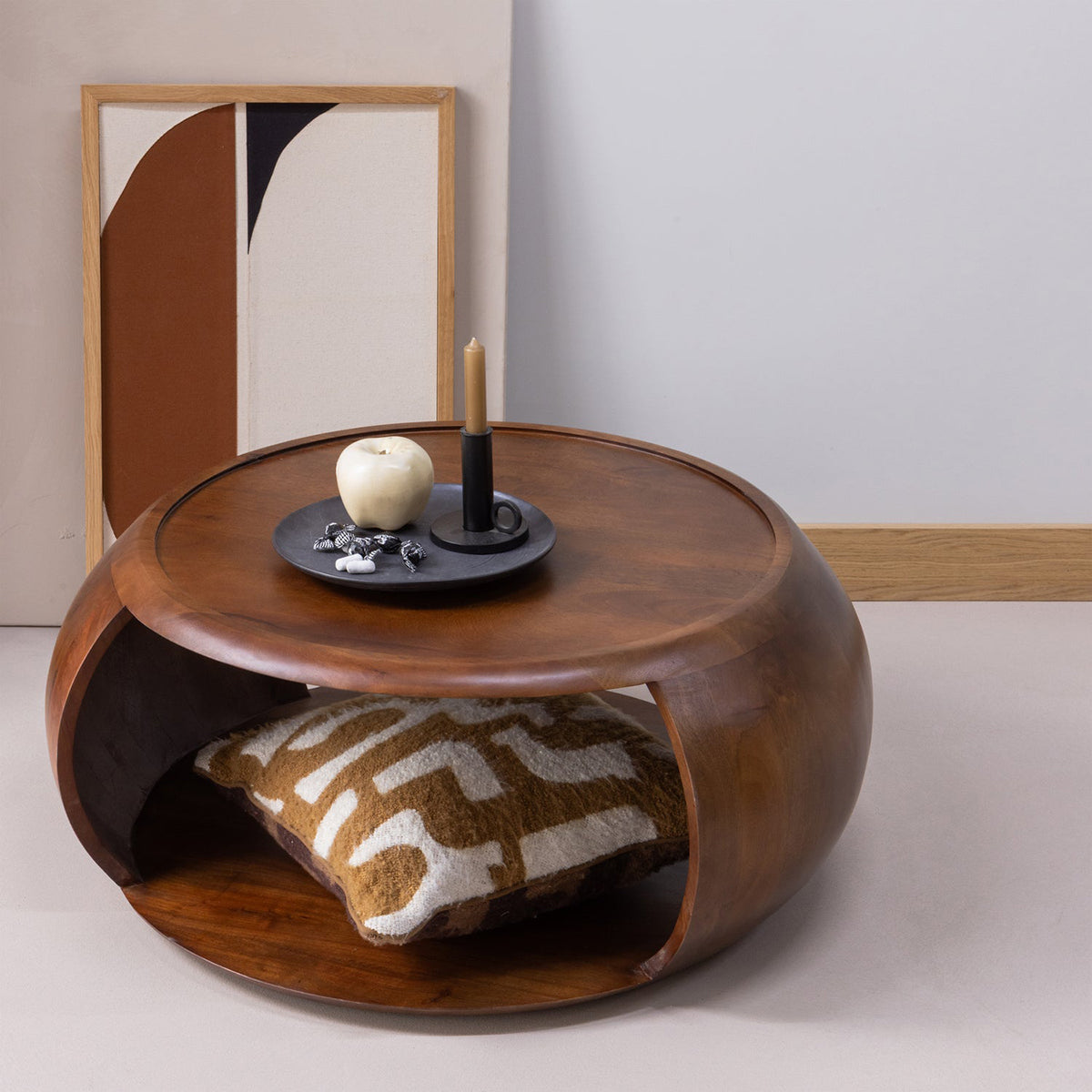 Cole Brown Mango Wood Coffee Table