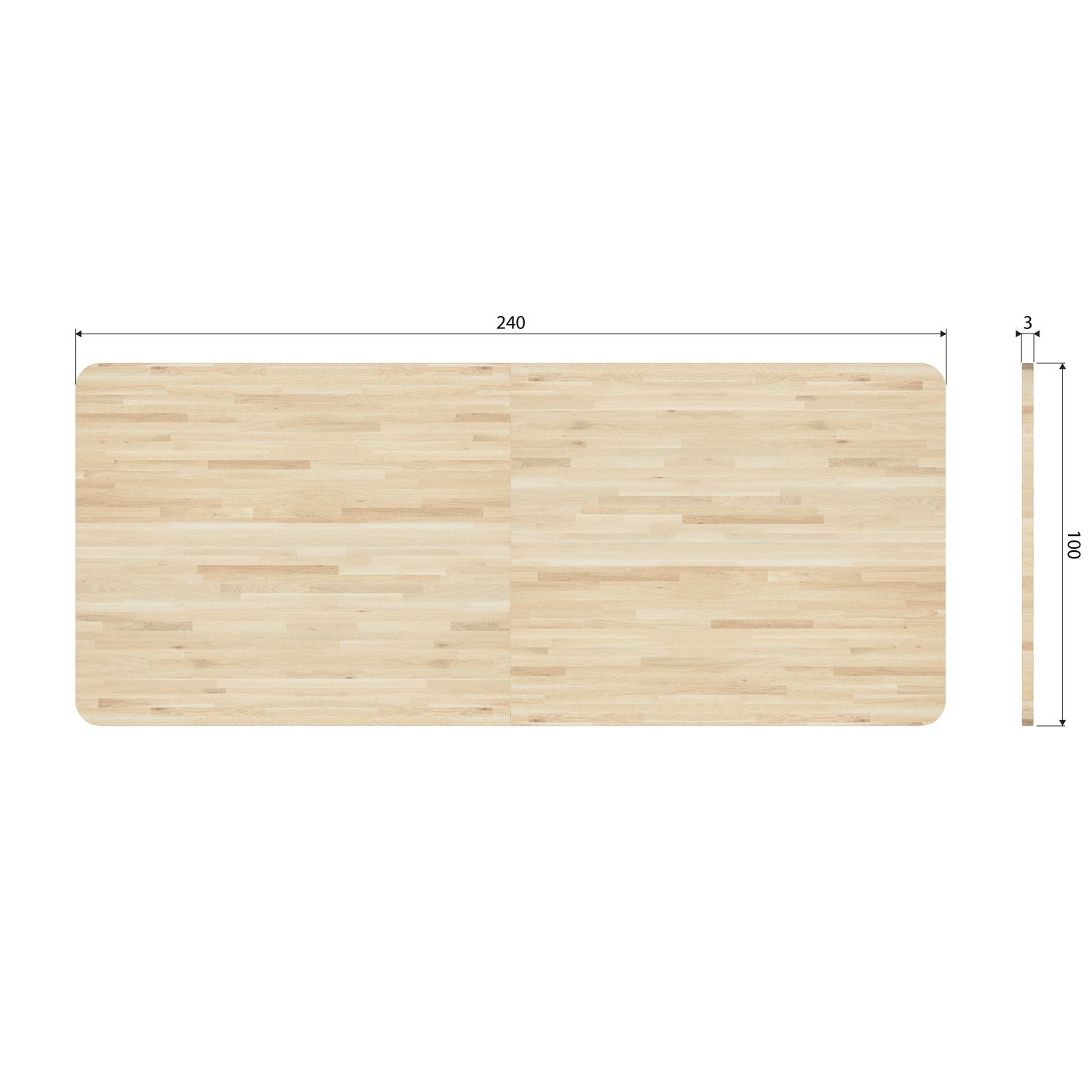 Combi Tablo Oak Zeeland Legs Dining Table