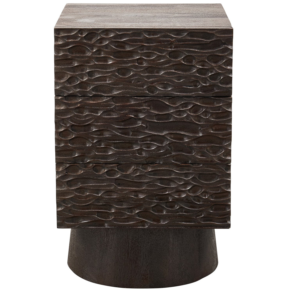 Crumble Walnut Mango Wood Nightstand