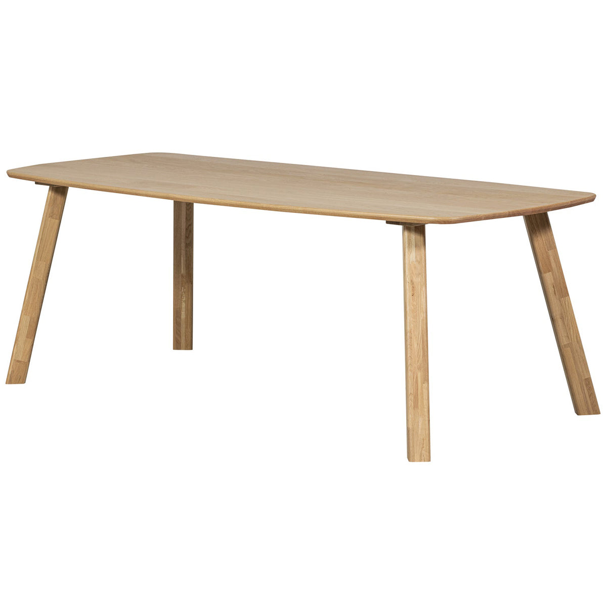 Danish Oak Wood Oval Dining Table