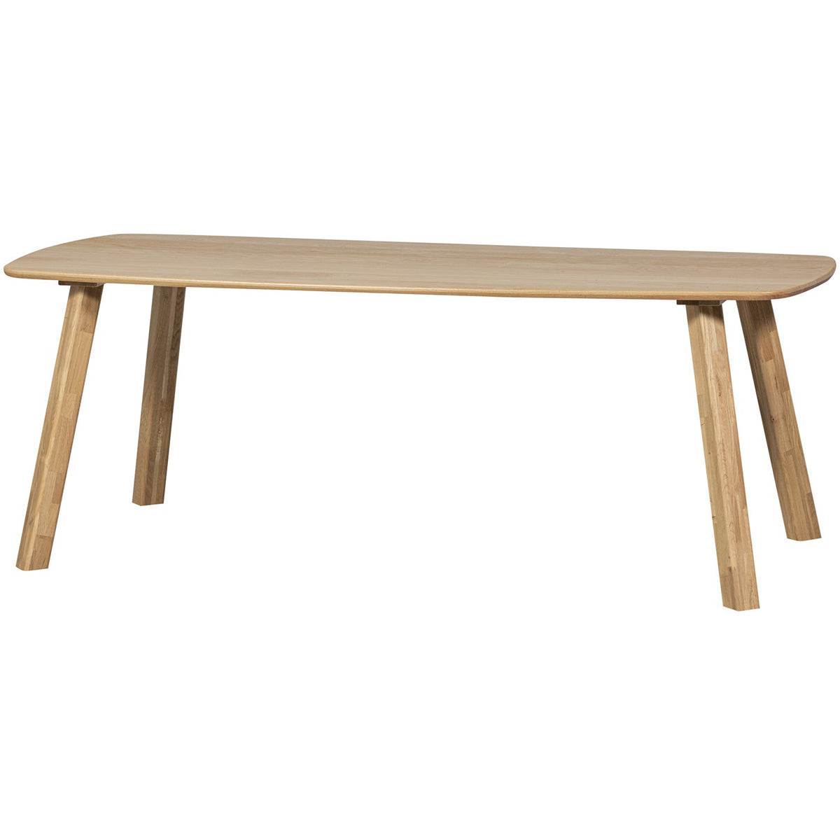 Danish Oak Wood Oval Dining Table