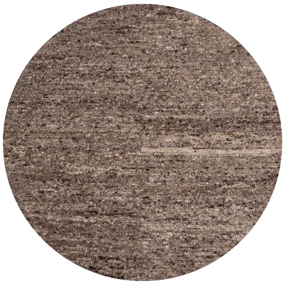 Efia Brown Melange Round Rug