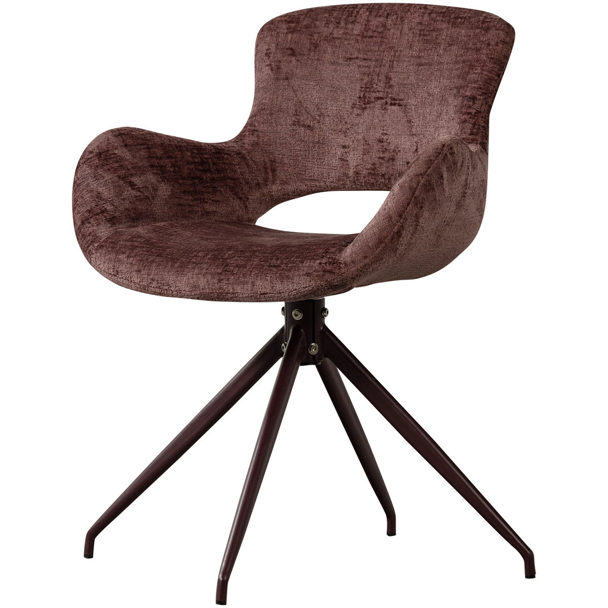 Eliva Velvet Swivel Dining Chair