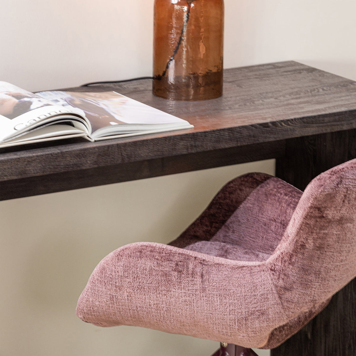 Eliva Velvet Swivel Dining Chair