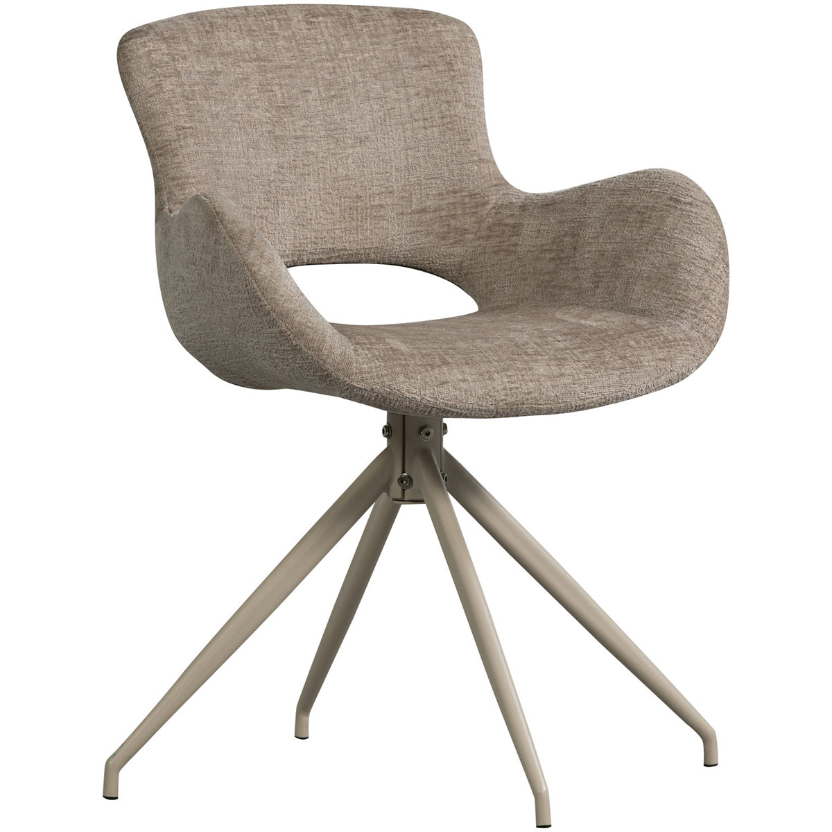 Eliva Velvet Swivel Dining Chair