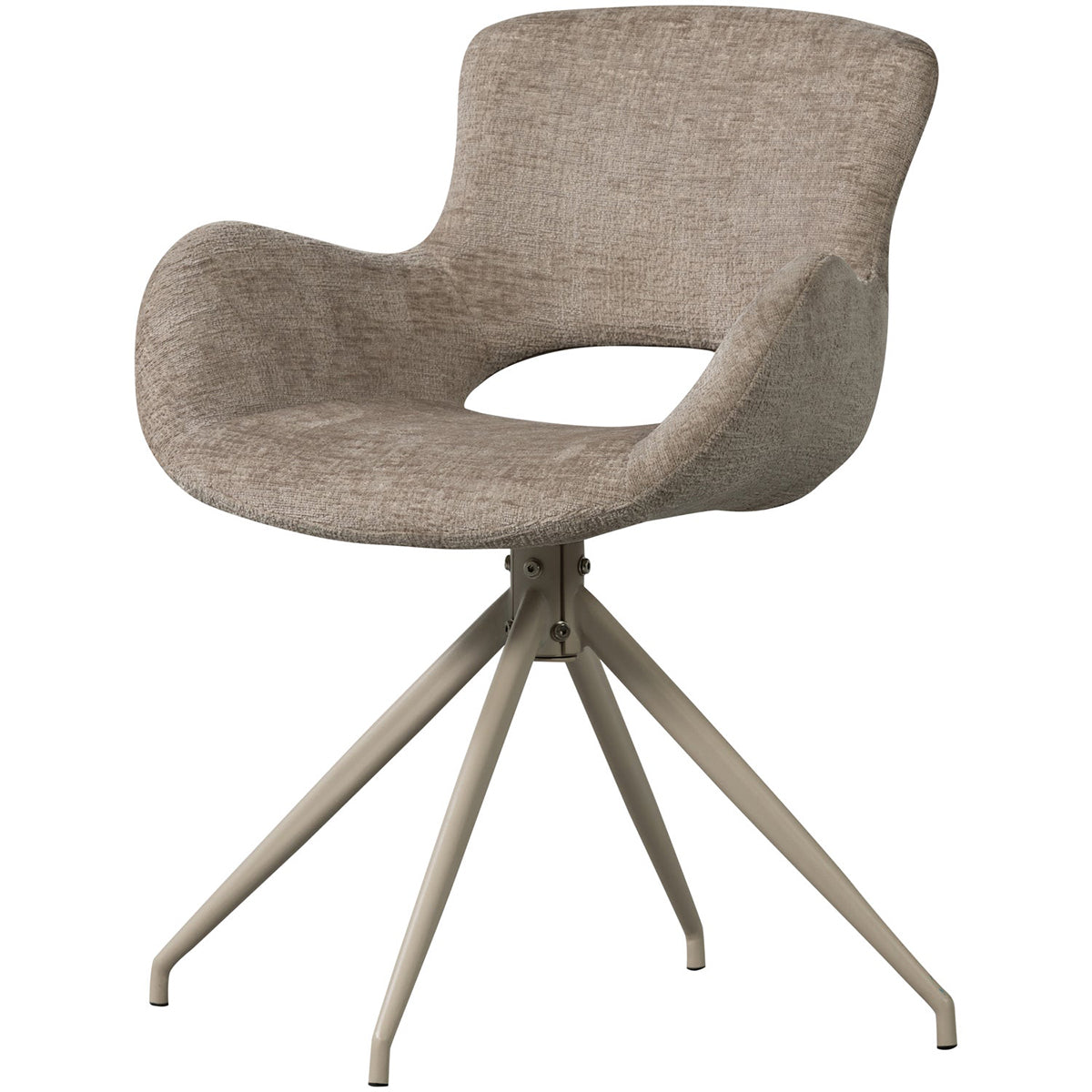 Eliva Velvet Swivel Dining Chair