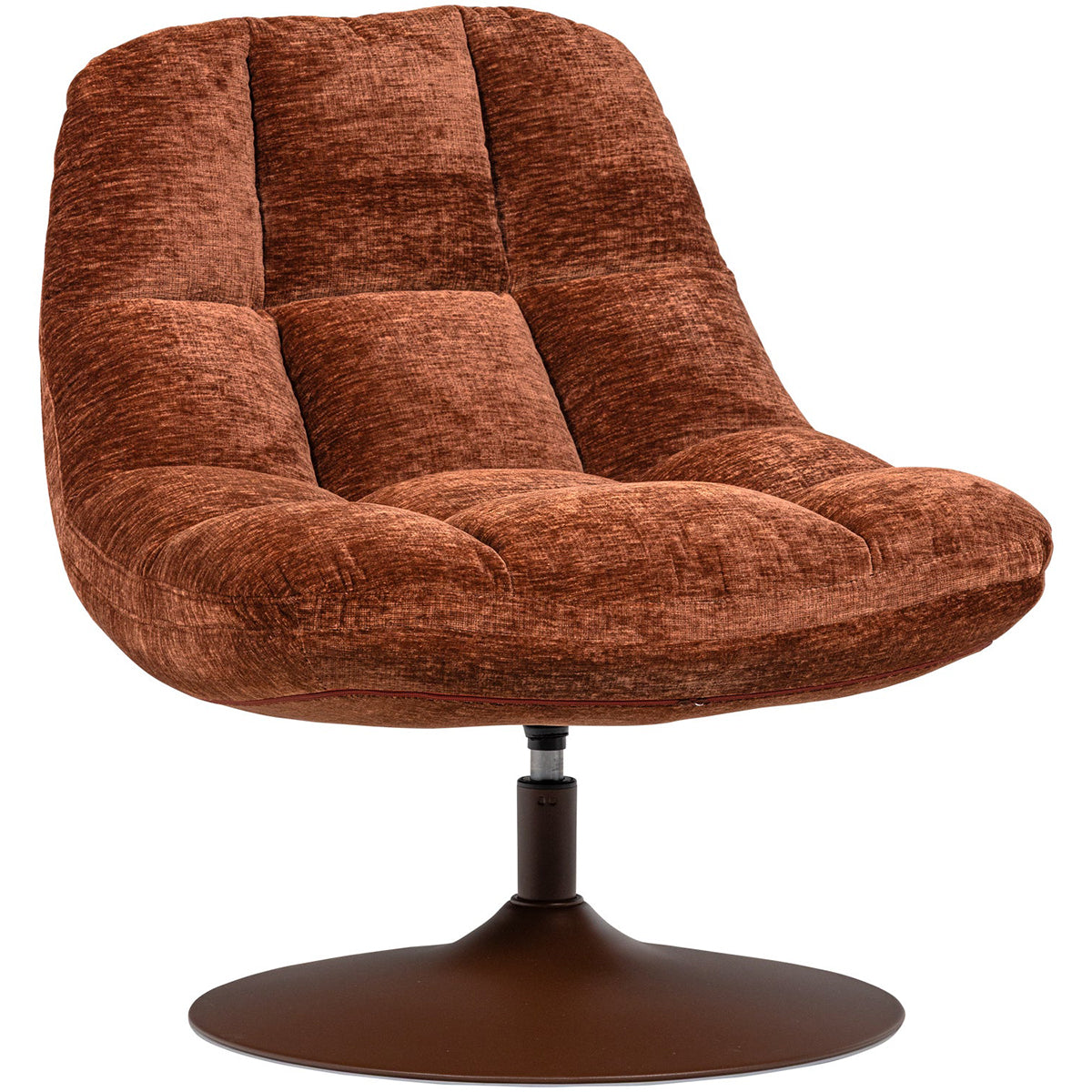 Elvi Chenille Swivel Armchair