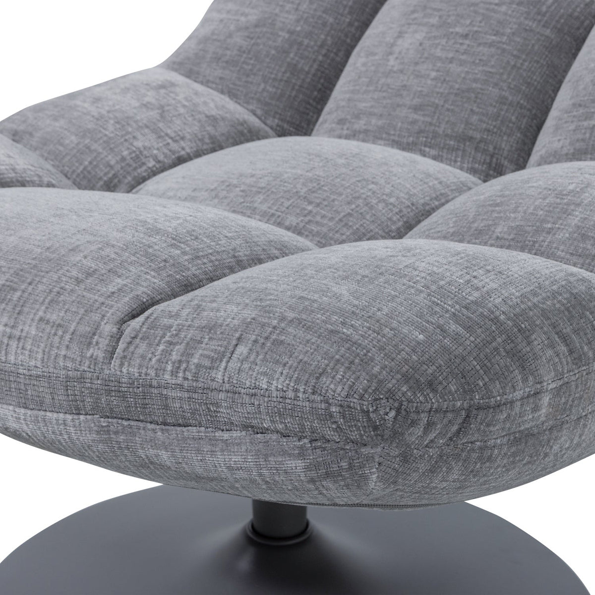Elvi Chenille Swivel Armchair