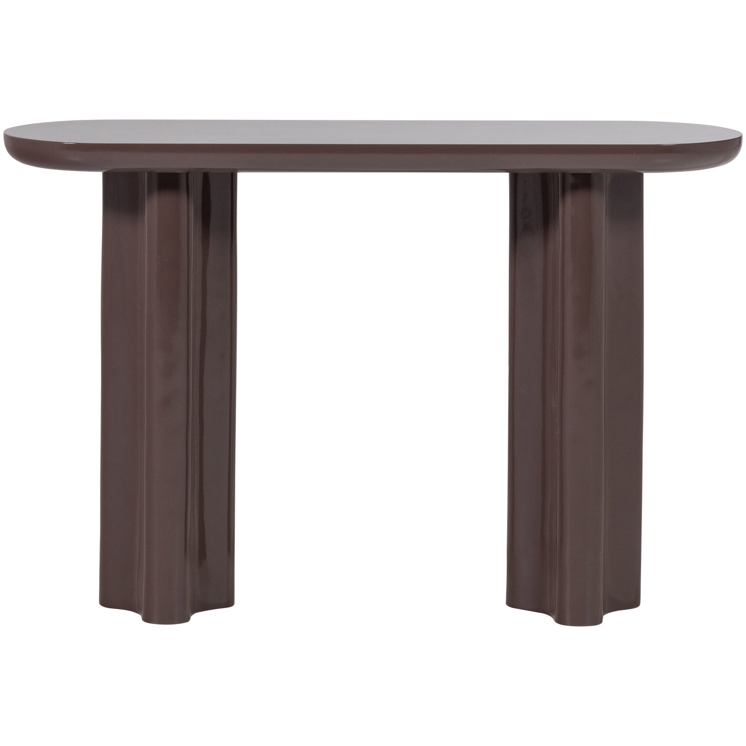 Evara Dark Brown High Gloss Console