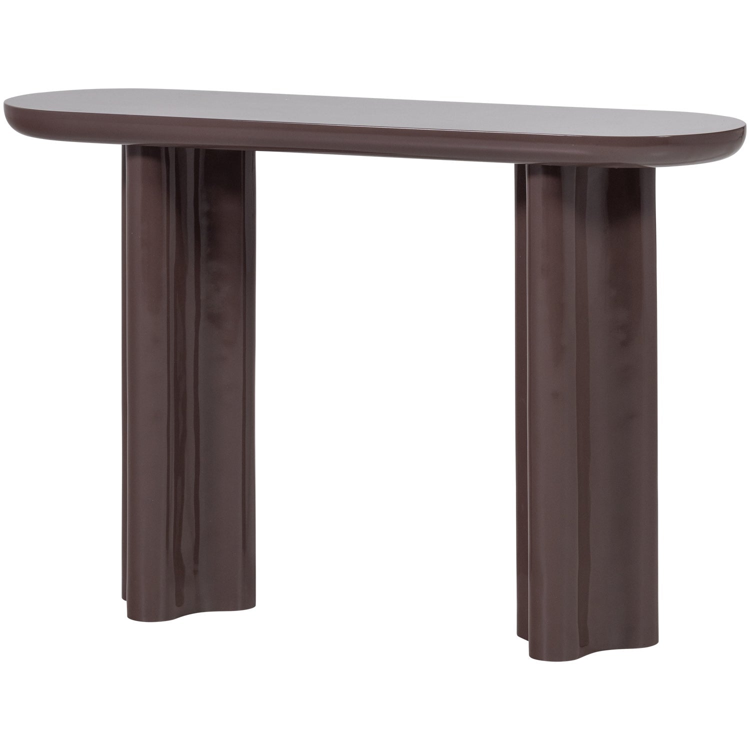Evara Dark Brown High Gloss Console