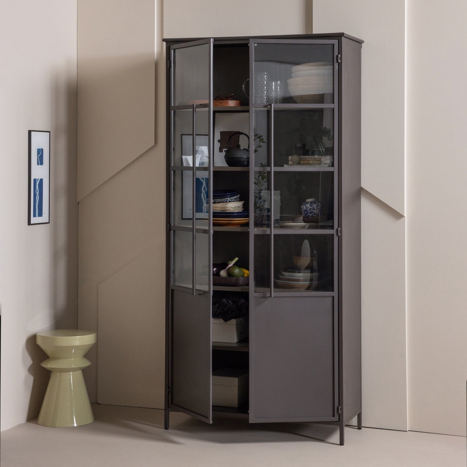Exhibit Metal 2 Doors Cabinet