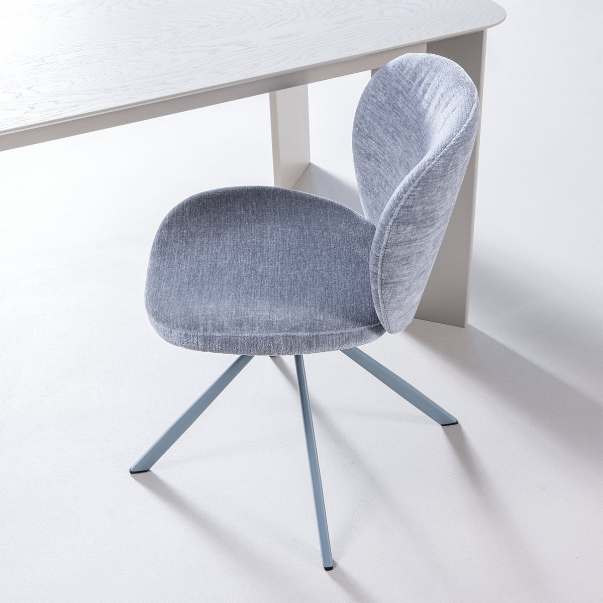 Femke Chenille Swivel Dining Chair
