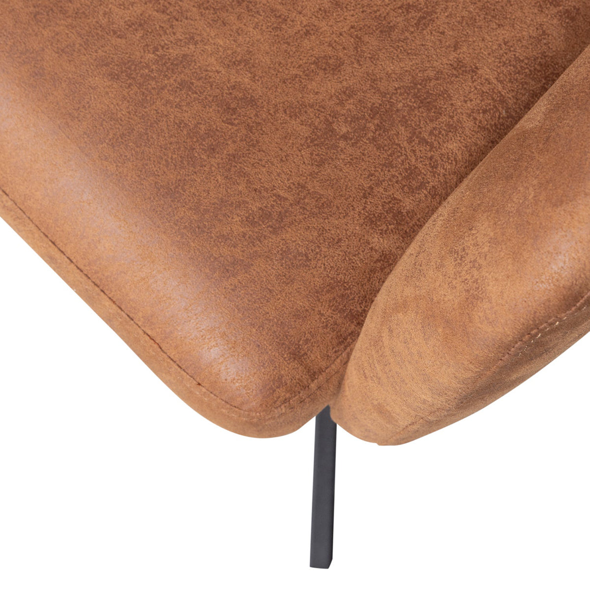 Fenne Petunia Leather Look Swivel Dining Chair