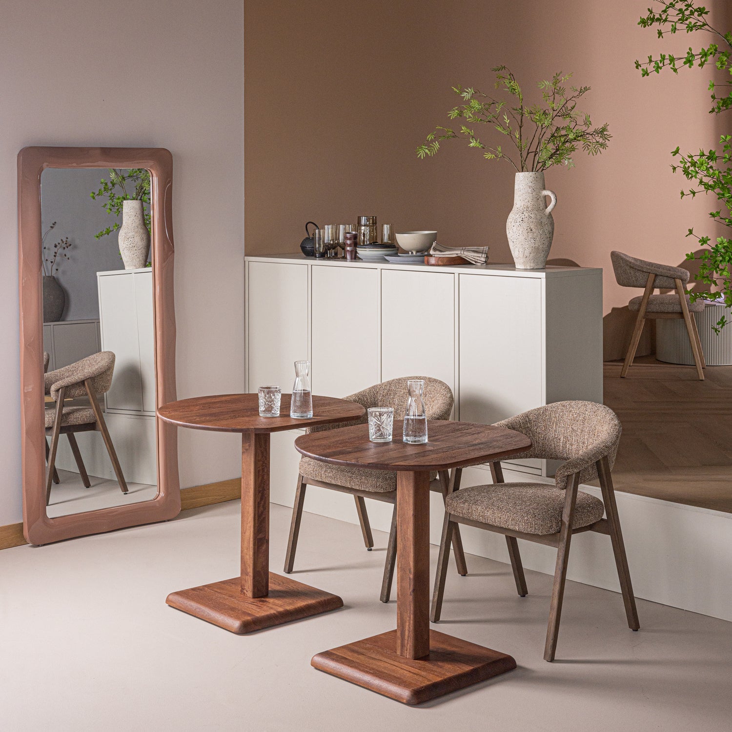 Feno Brown Mango Wood End Bistro Table