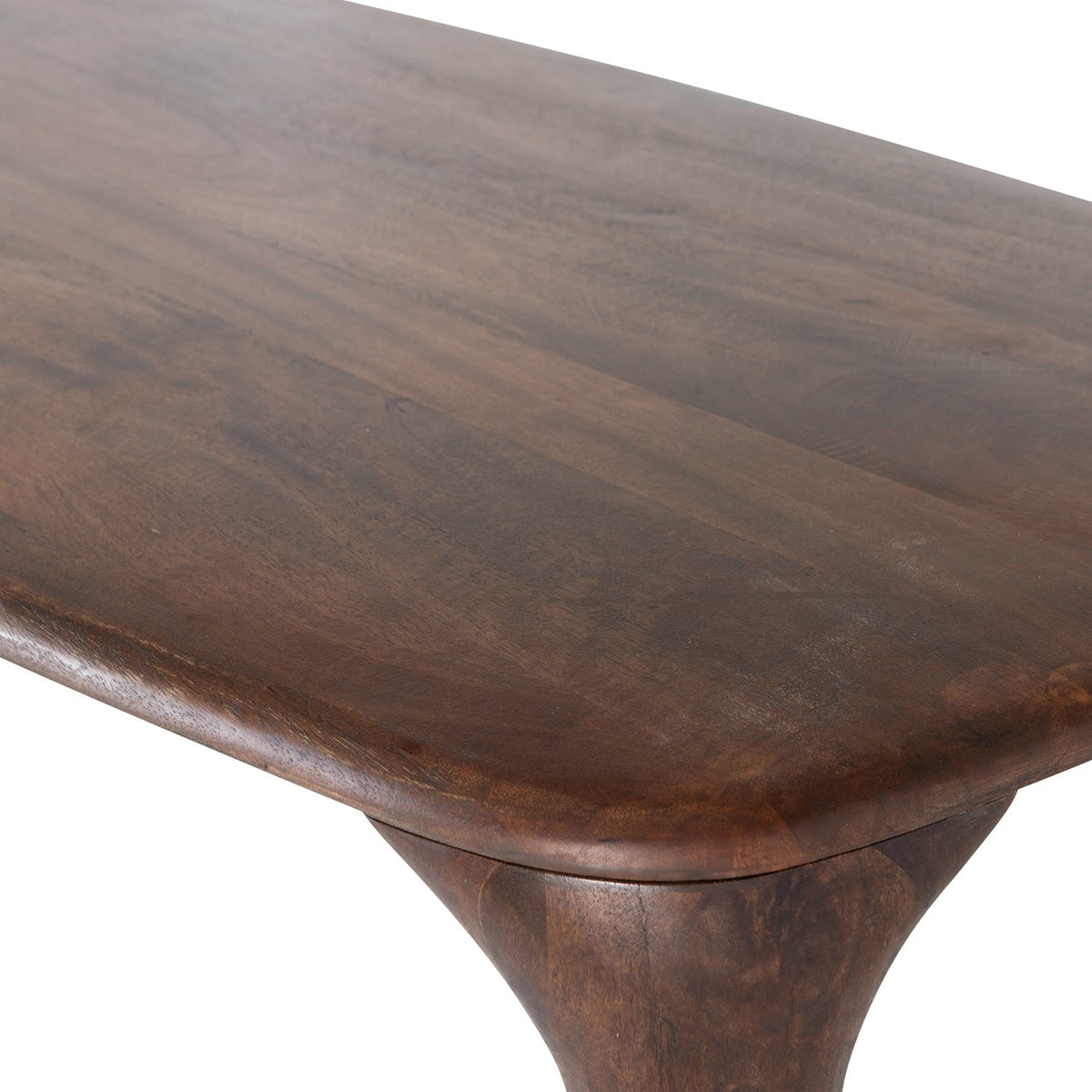 Fiore Dark Brown Mango Wood Dining Table