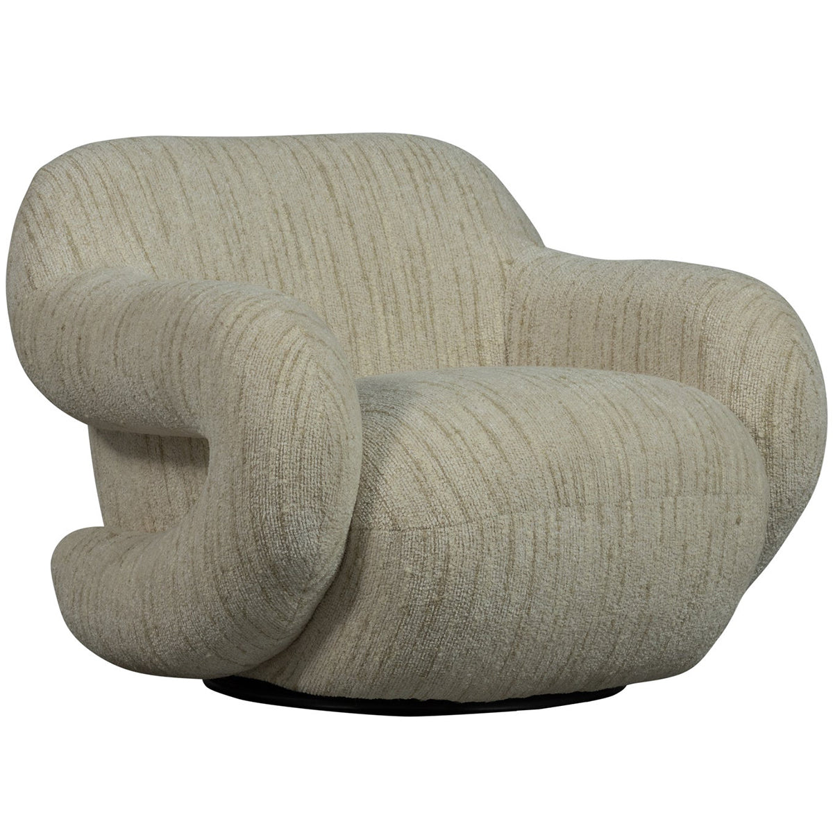 Folke Chenilla Swivel Armchair