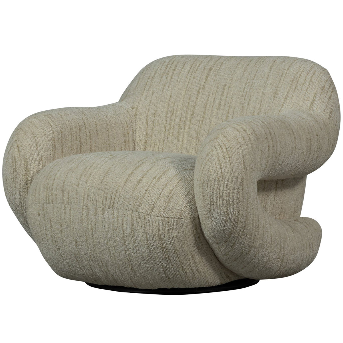 Folke Chenilla Swivel Armchair