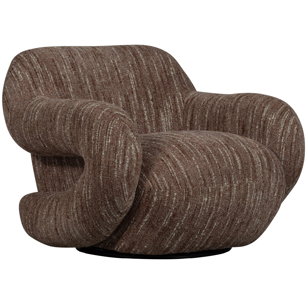 Folke Chenilla Swivel Armchair