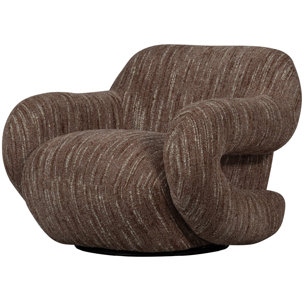 Folke Chenilla Swivel Armchair