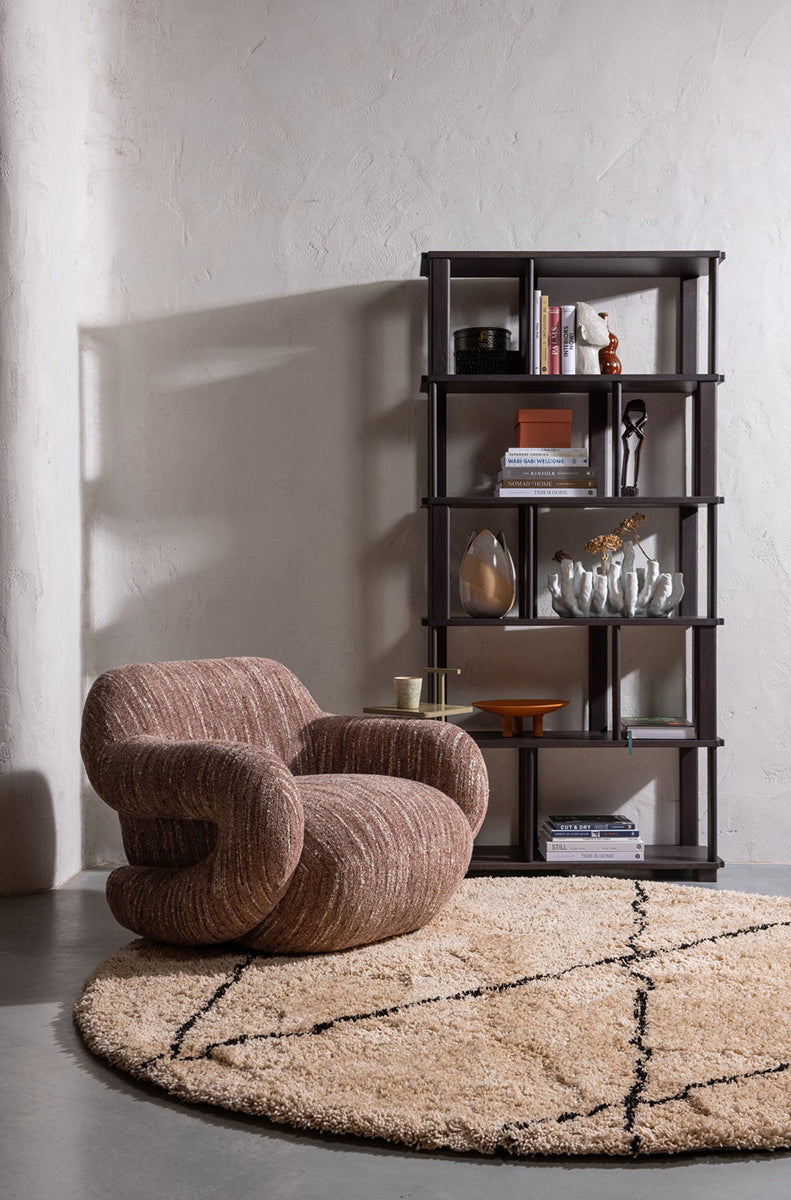 Folke Chenilla Swivel Armchair