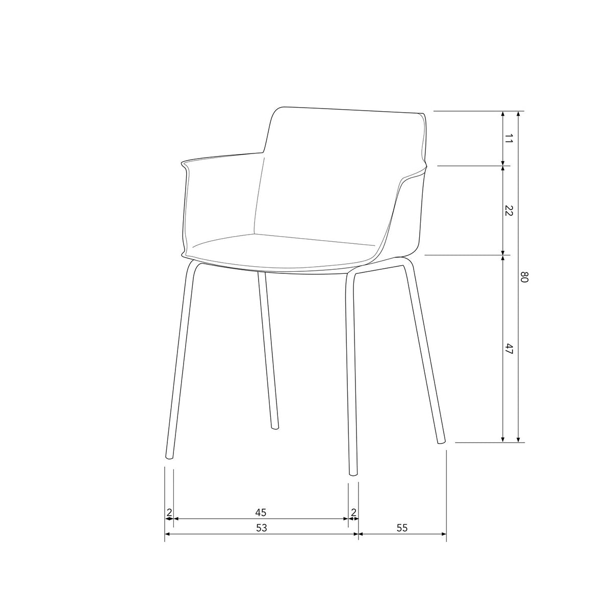 Foppe Mist Garden Chair (2/Set)