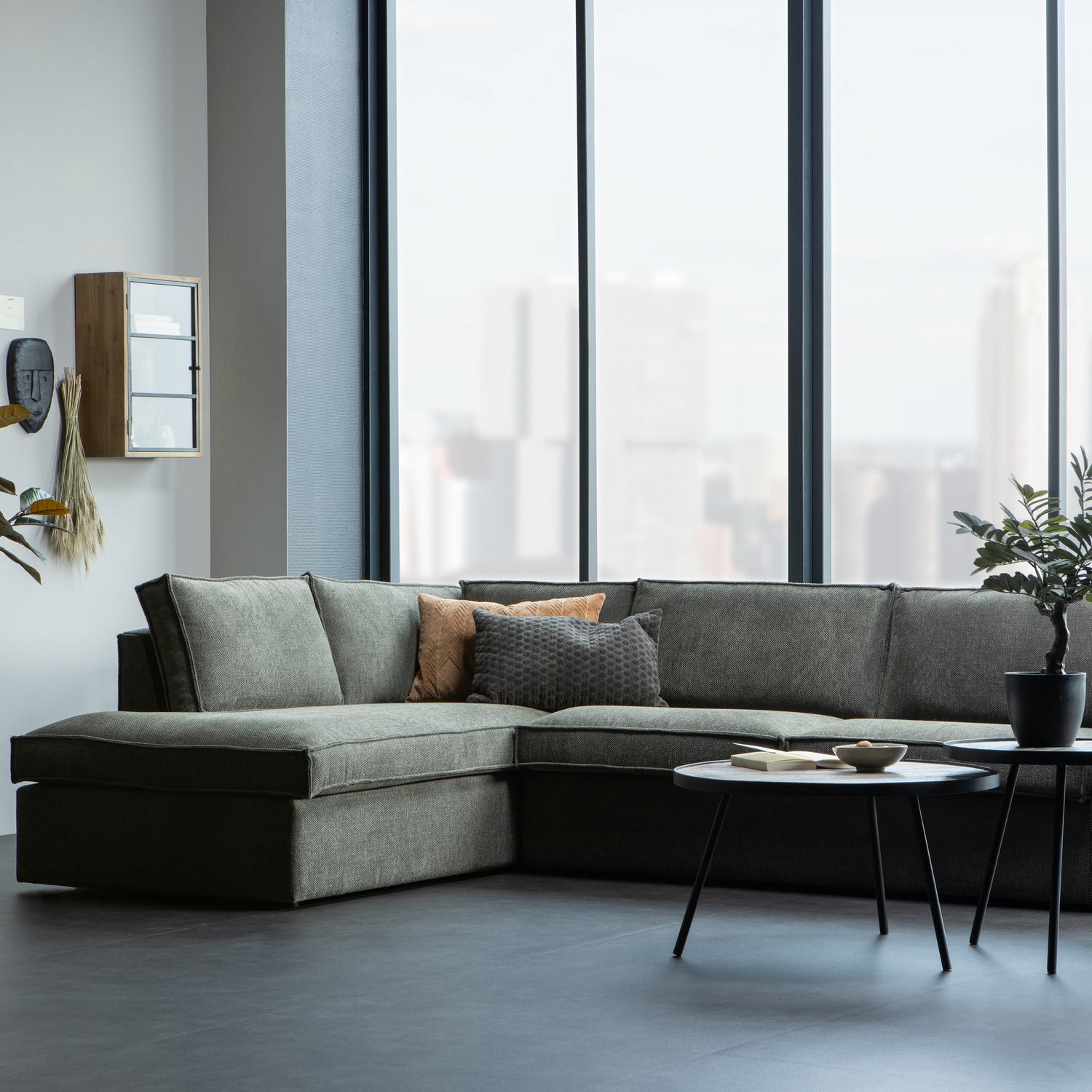 Freddie Melange Corner Sofa