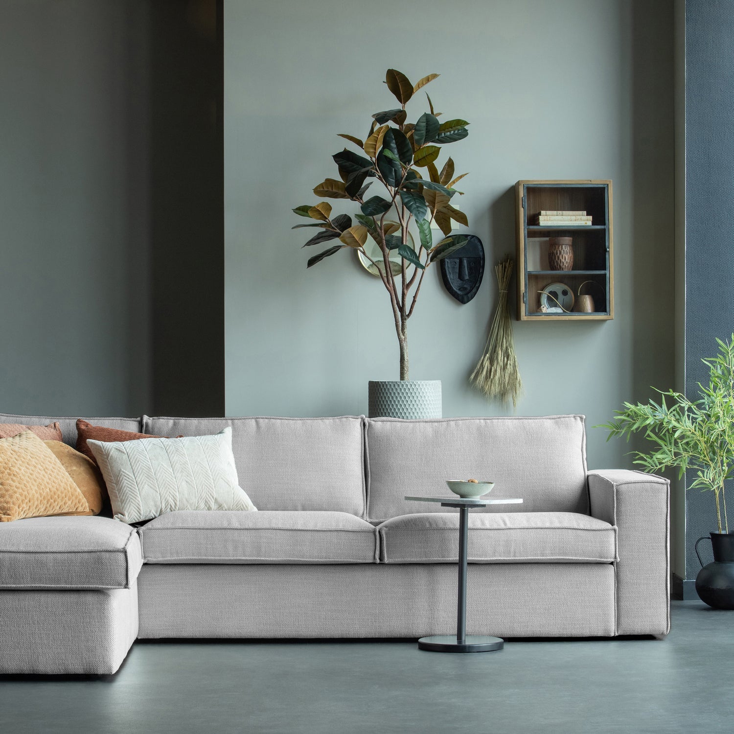 Freddie Melange Corner Sofa