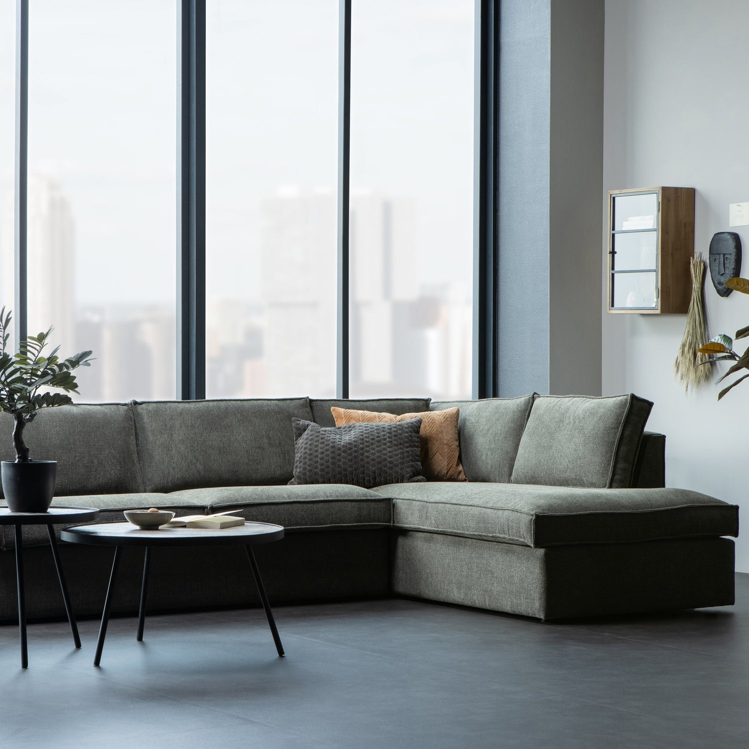 Freddie Melange Corner Sofa