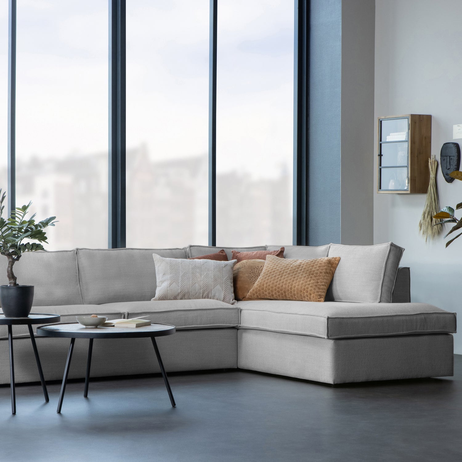 Freddie Melange Corner Sofa