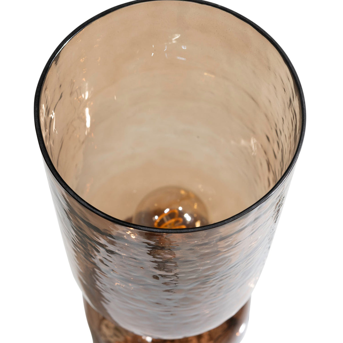 Gigi Brown Glass Table Lamp