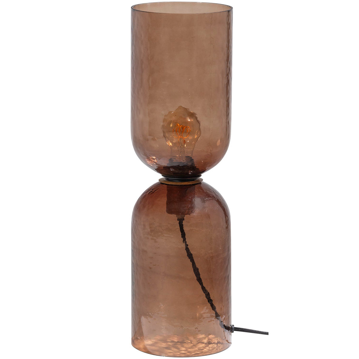 Gigi Brown Glass Table Lamp