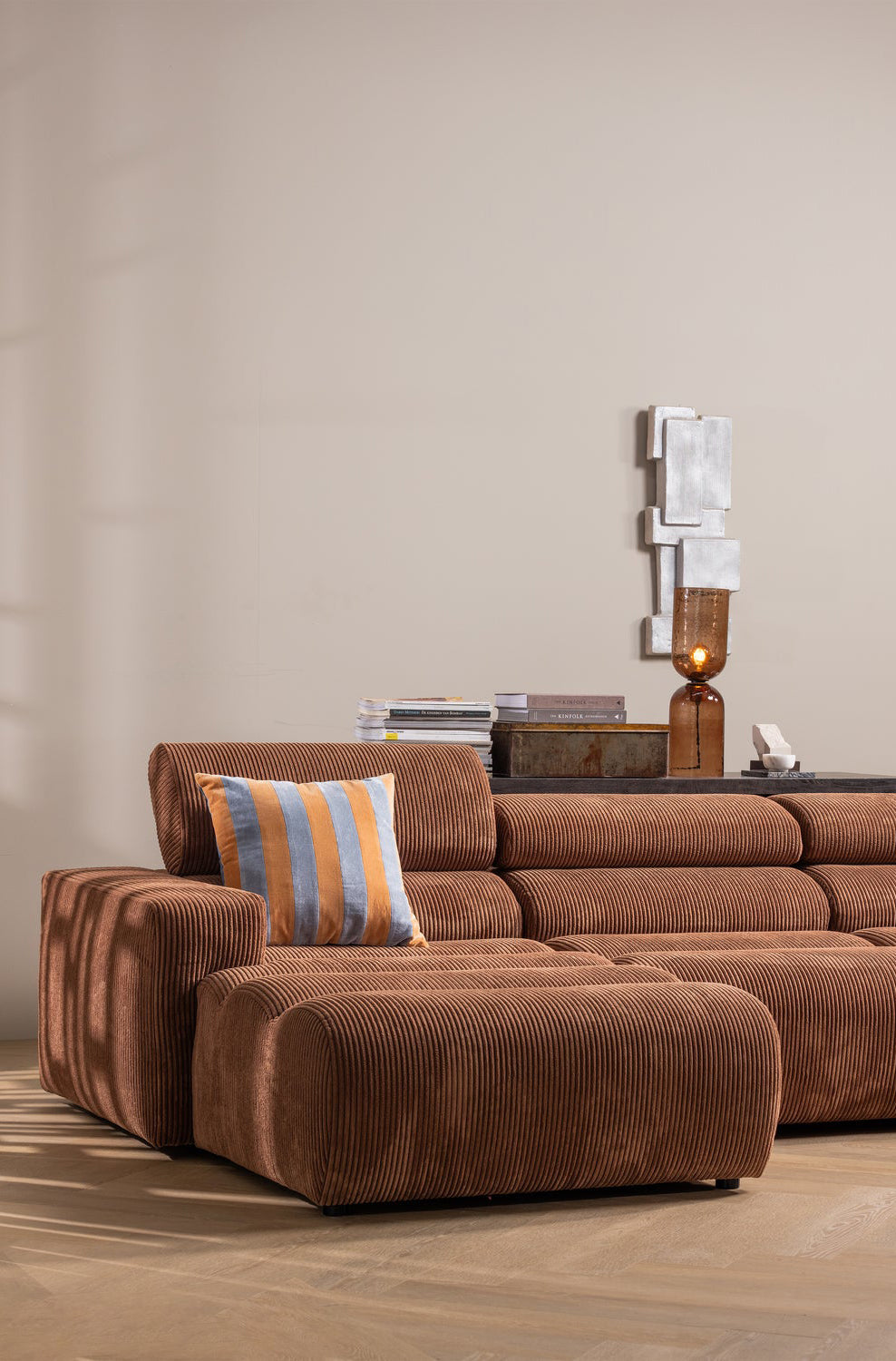 Gigi Brown Glass Table Lamp