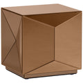 Glintz Brown Mirror Side Table