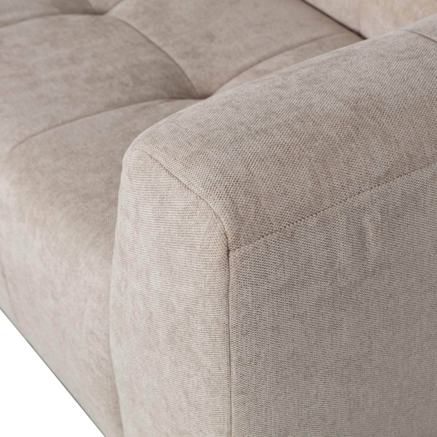 Grid Chenille 3 Seater Sofa