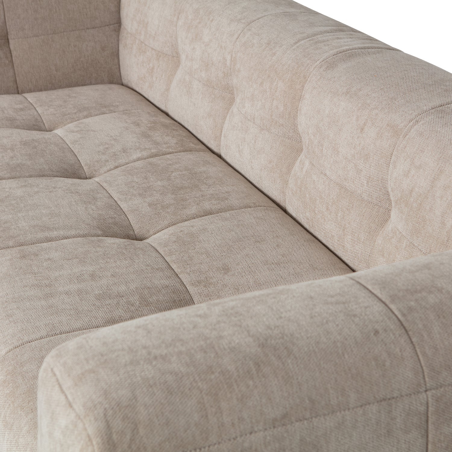 Grid Chenille 3 Seater Sofa