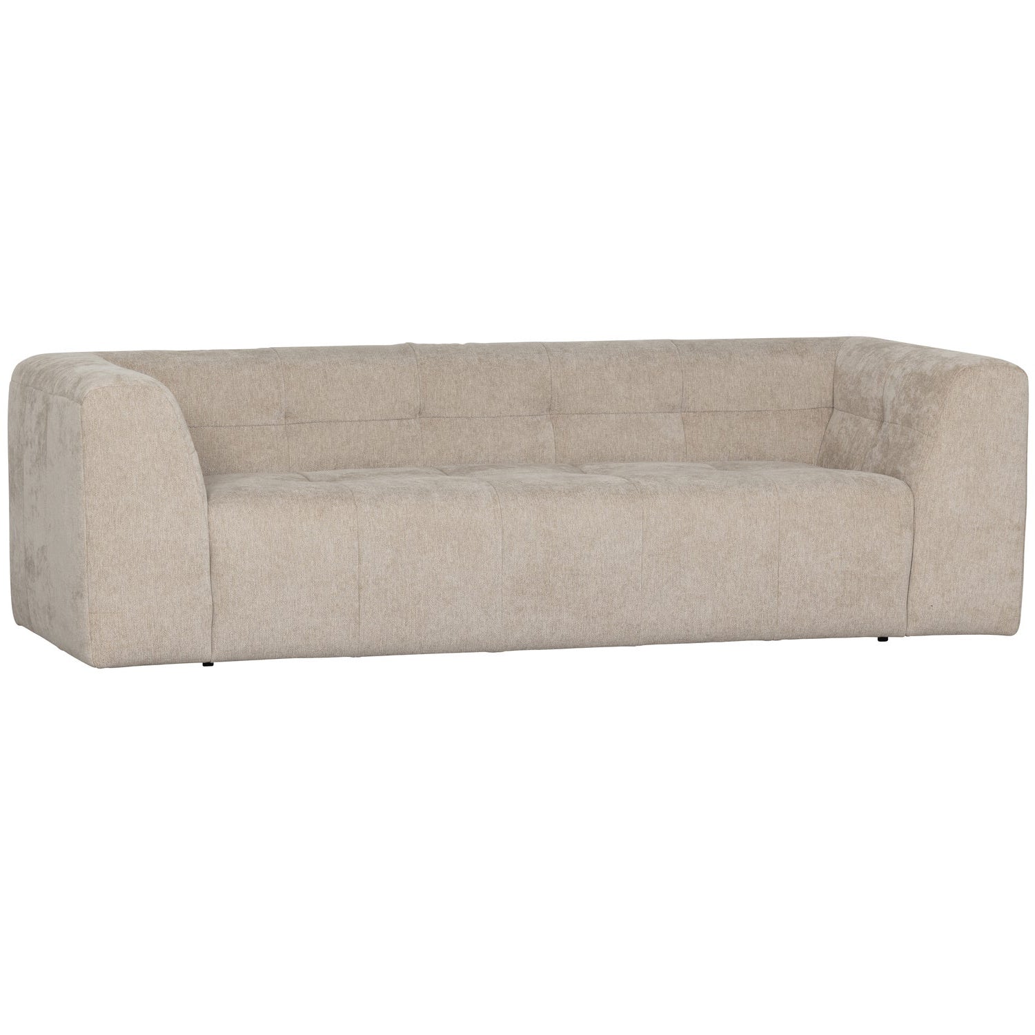 Grid Chenille 3 Seater Sofa