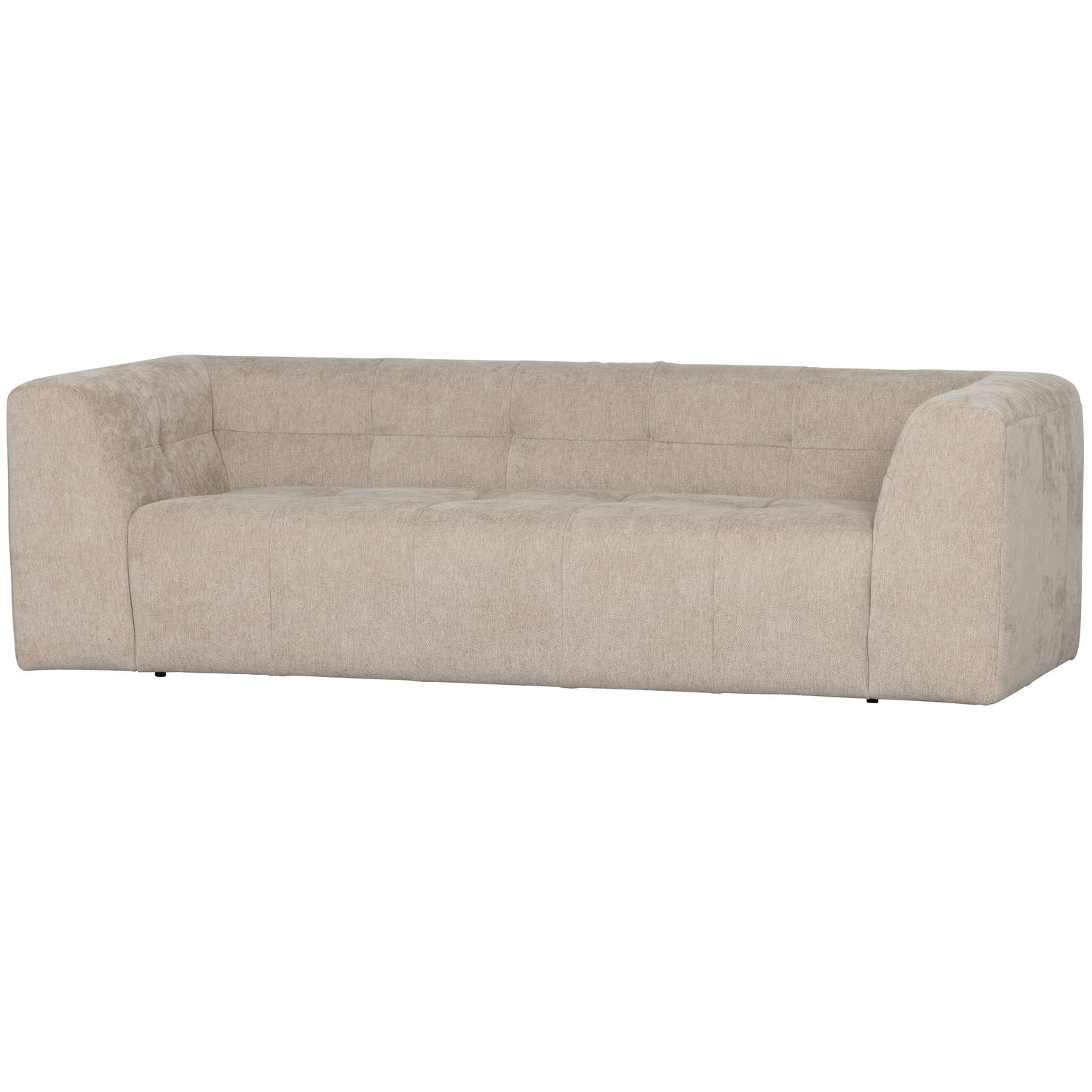 Grid Chenille 3 Seater Sofa