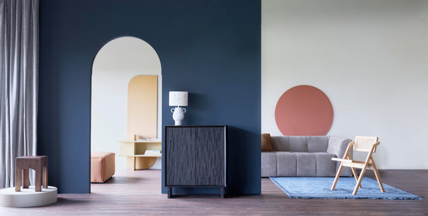 Grid Chenille 3 Seater Sofa