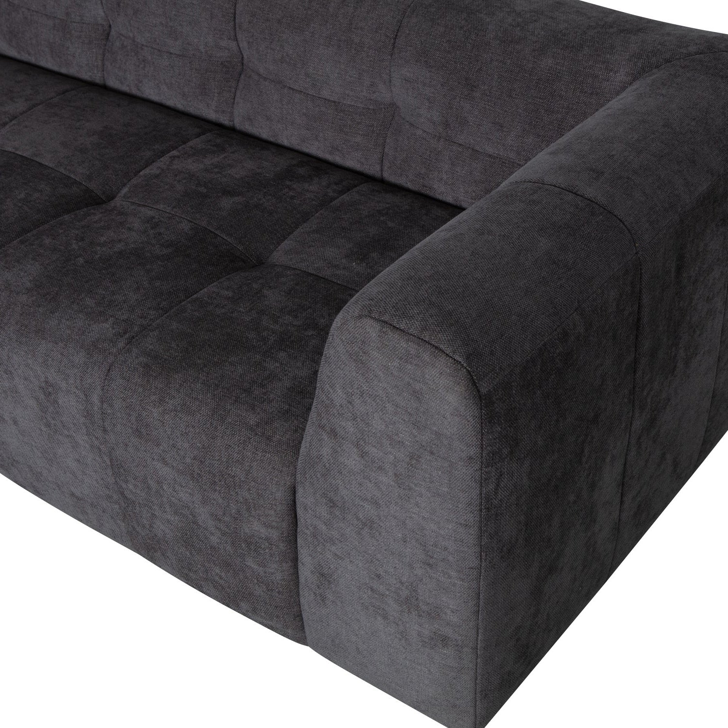 Grid Chenille Corner Sofa
