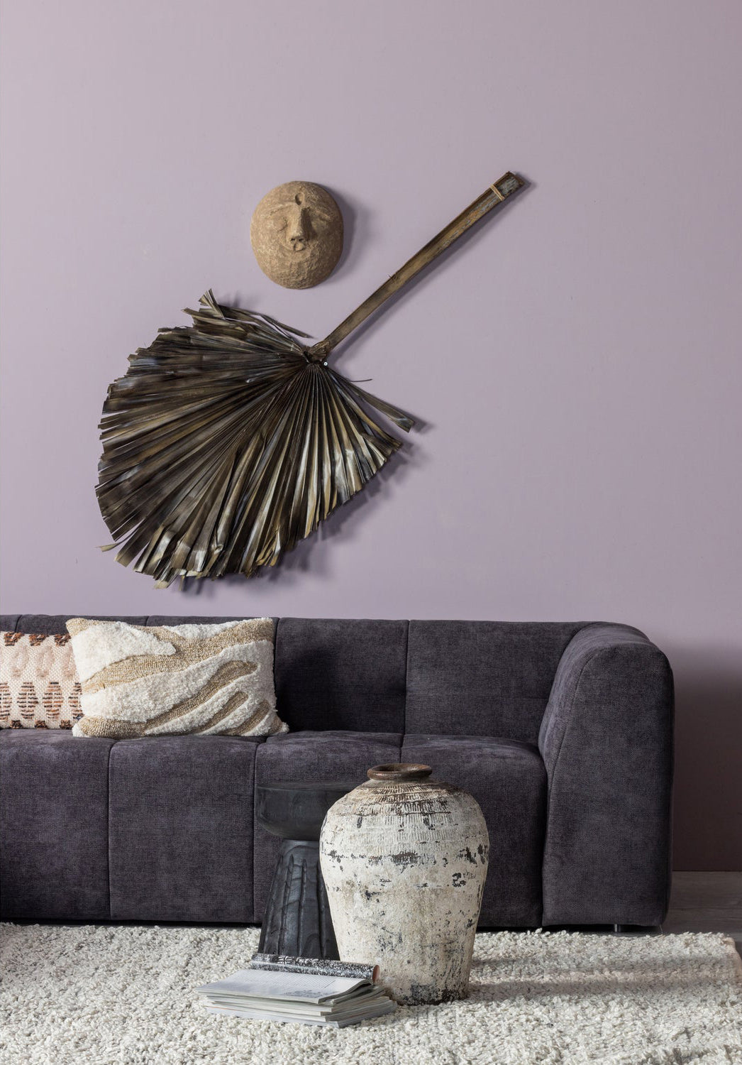 Grid Chenille Corner Sofa