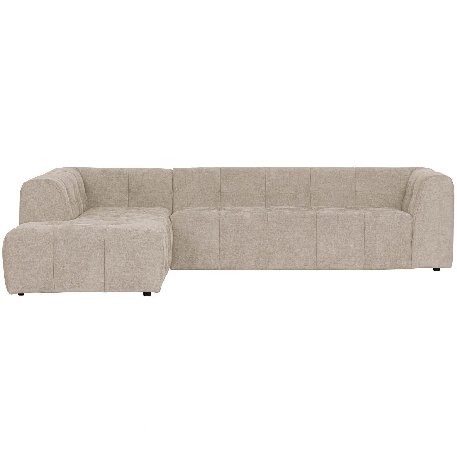 Grid Chenille Corner Sofa